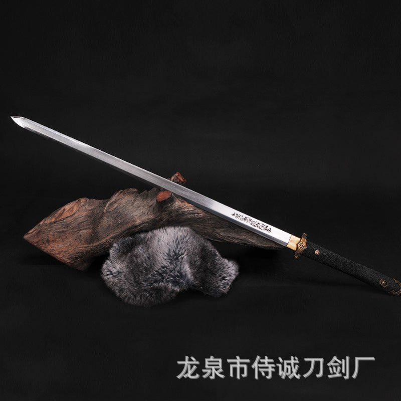 Longquan Sword, Pattern Steel Blade, Fish Skin Tang, Han Sword - Image 2