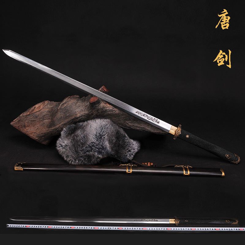 Longquan Sword, Pattern Steel Blade, Fish Skin Tang, Han Sword