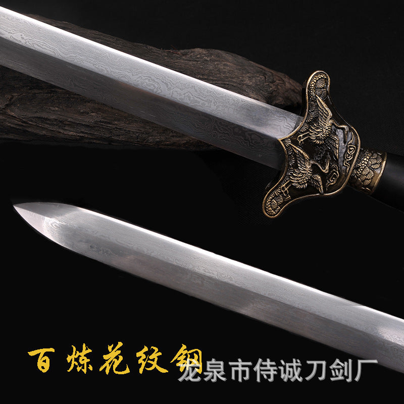 Songhe Pattern Steel Sword - Longquan Craft Gift Sword - Image 3
