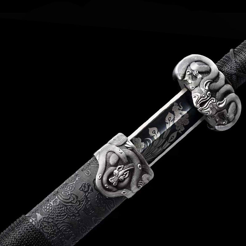 Hand-Forged High Manganese Steel Tang Hengdao Long Sword - Cold Weapon Collection Gift - Image 2