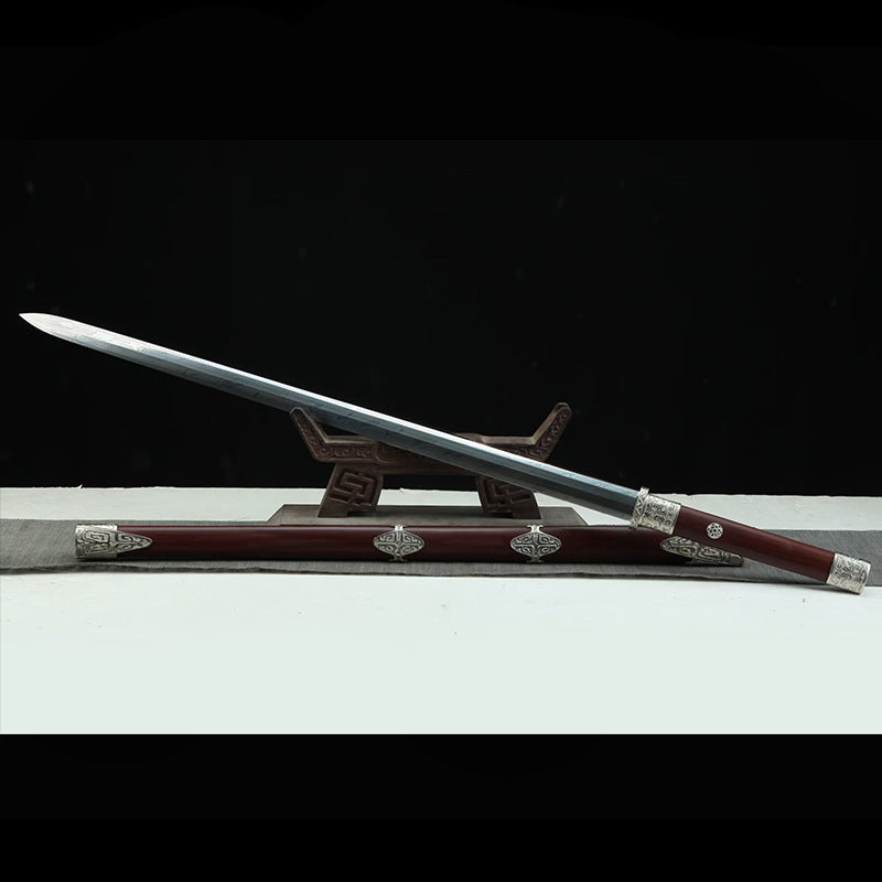 Tang Sword: Eight-Sided War Sword, Handmade, Unsharpened