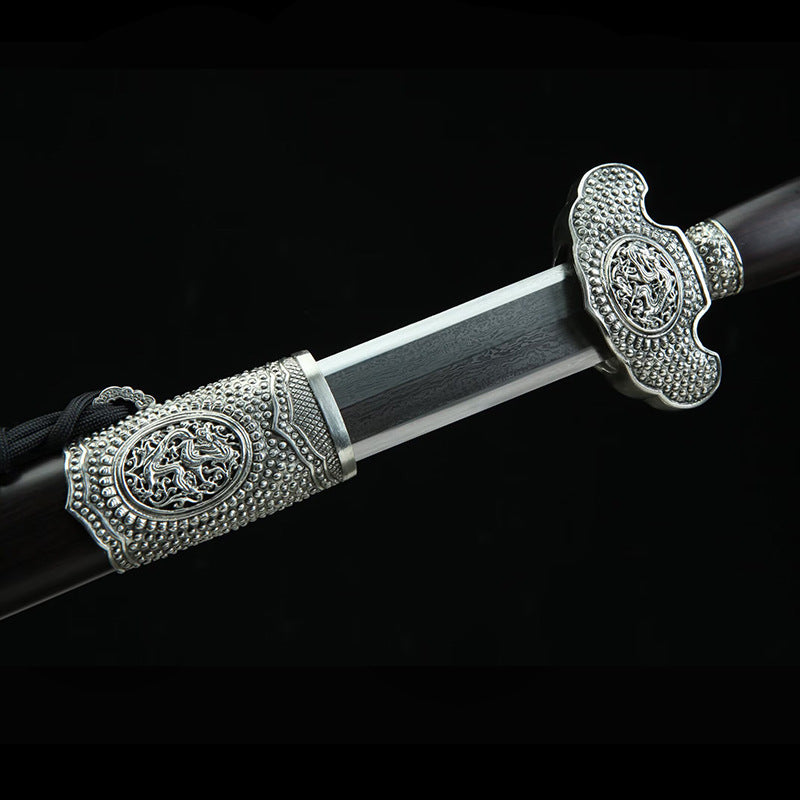 Forged Patterned Steel Taiyi Sword - Image 3