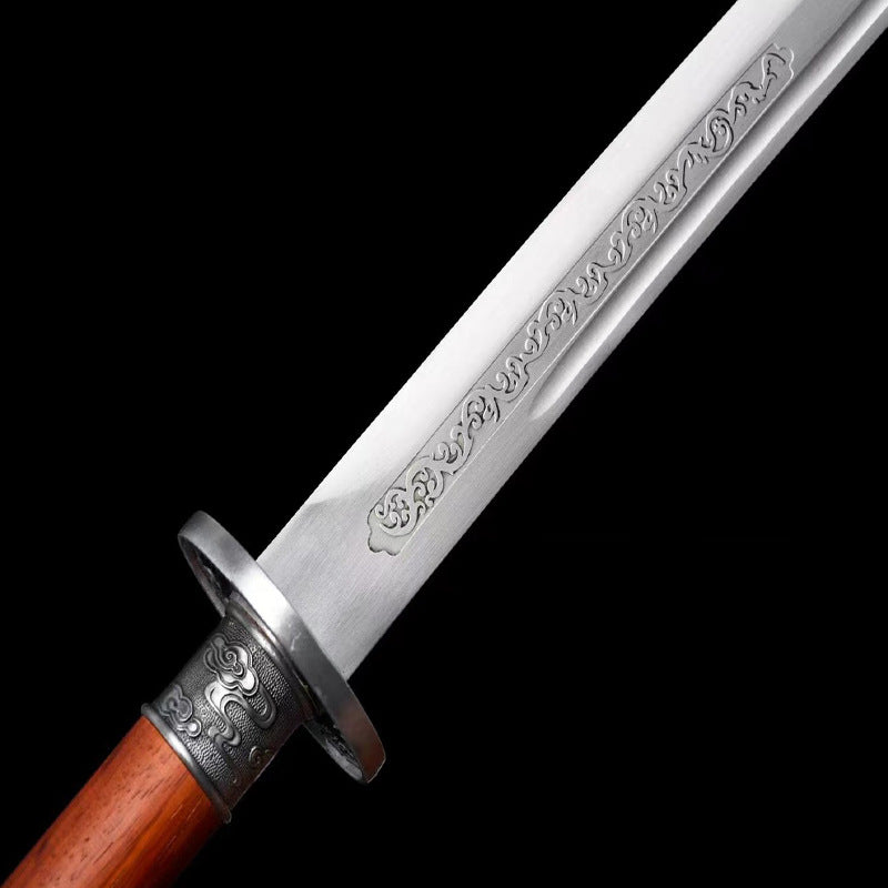 Yanling Dao: Embroidered Spring Knife, High Manganese Steel - Image 2