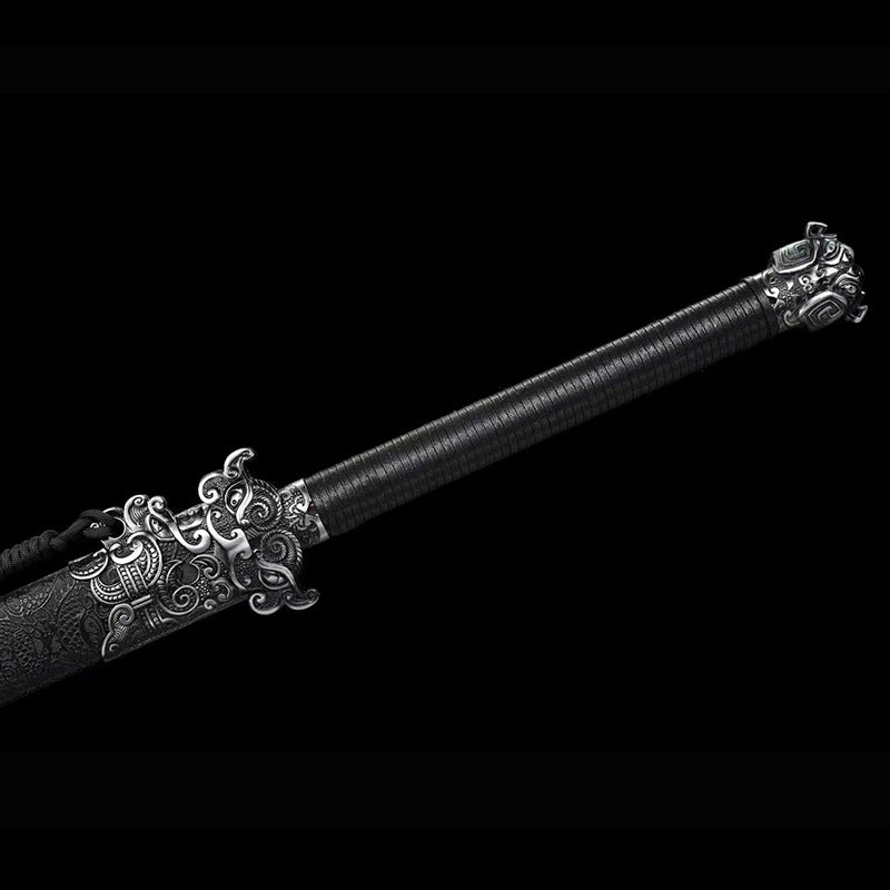 Swords: Tang Hengdao's One-Piece Manganese Steel Embroidered Spring Knife - Image 2