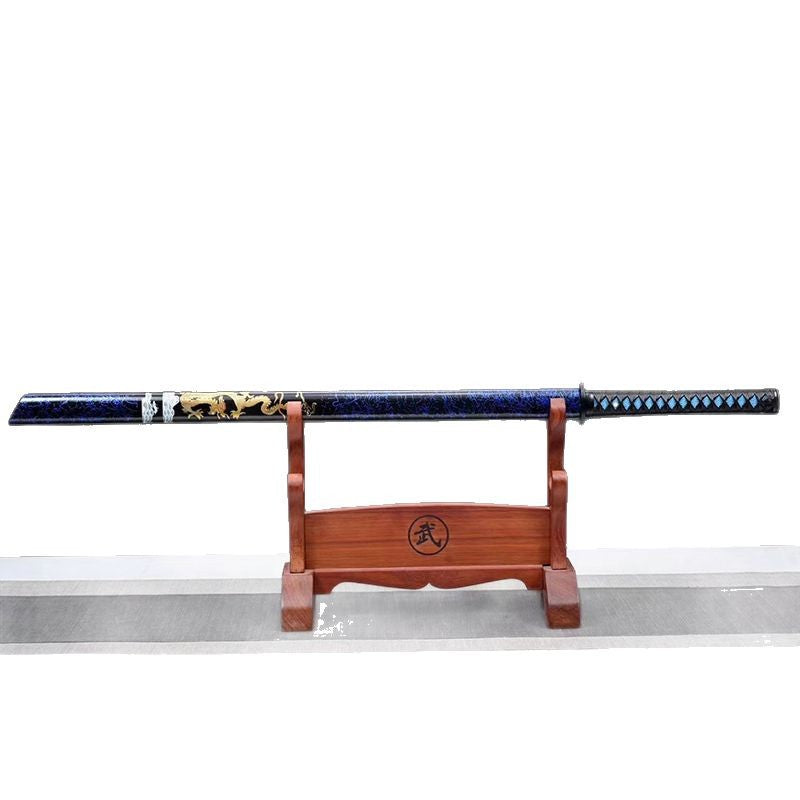 Roasted Blue High Manganese Steel Straight Knife: Outdoor Weapon from - Image 5