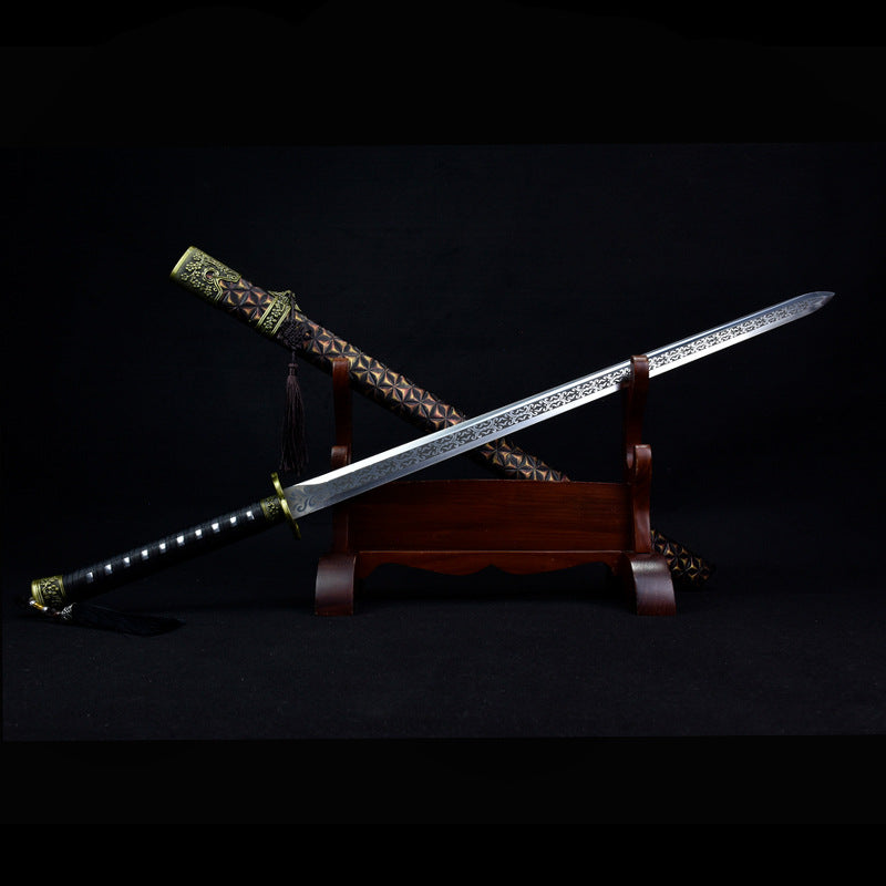 Tang Hengdao Qingmei Sword - High Manganese Steel Film and Television Sword