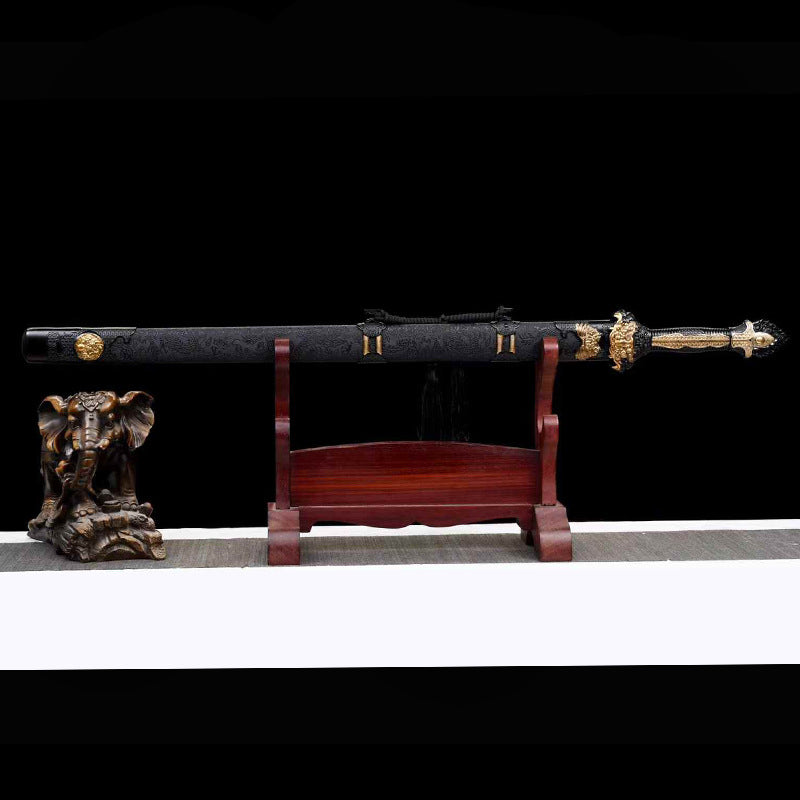 Han Sword Dragon King: Tang Hengdao Embroidered Spring Sword, Cold Weapon Ornament - Image 4