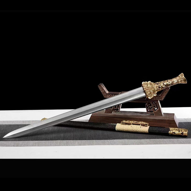 Imperial Sword - Tile-Faced Han Sword, Pearl Fish Skin, Yue Wang Sword Collection