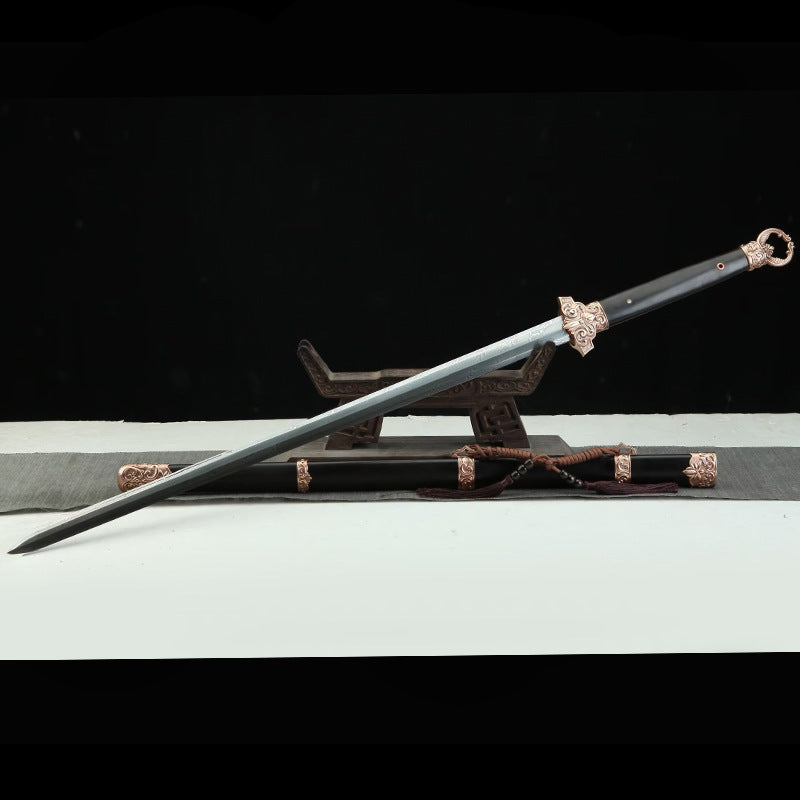 Tang Hengdao Red Copper Sword - Black Sandalwood Ornament Weapon