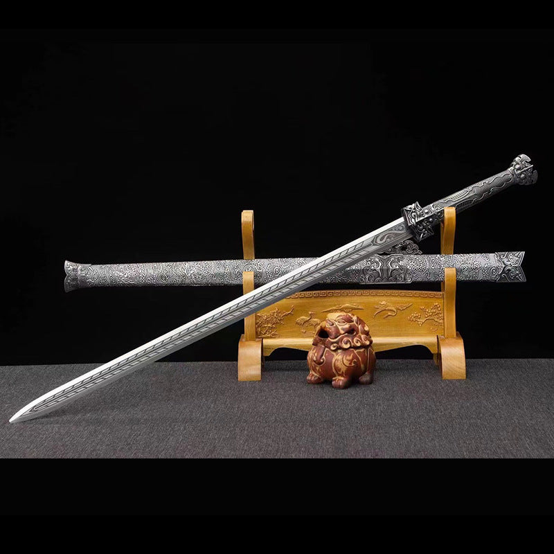 Han Sword: Hand-Forged Ice Soul Long Sword, Outdoor Hard Sword - Image 2