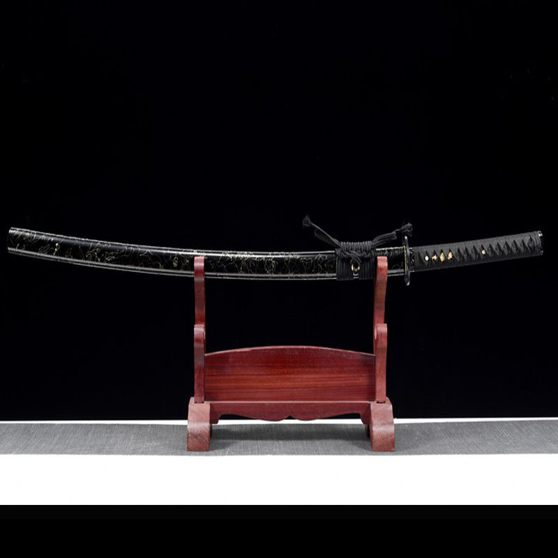 Longquan Sword Black Widow - Japanese-Style Hand-Forged, Cross-Border Weapon, - Image 4