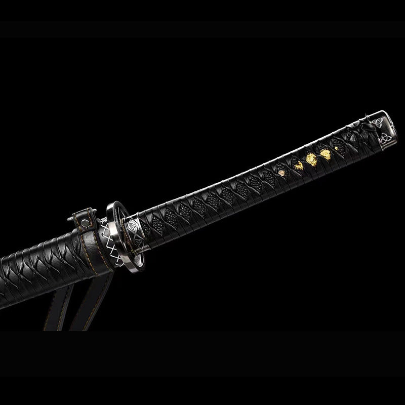 Handmade Japanese-Style Sword - High Manganese Steel, - Image 4