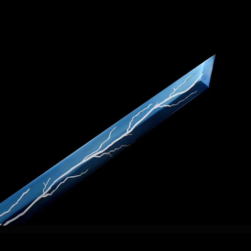 Roasted Blue High Manganese Steel Straight Knife: Outdoor Weapon from - Image 3