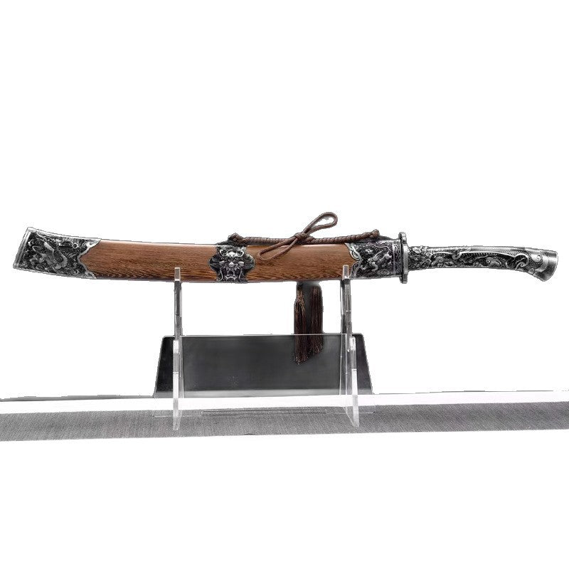 Ox Tail Knife & Dragon Tiger Broadsword: High Manganese Steel - Image 5