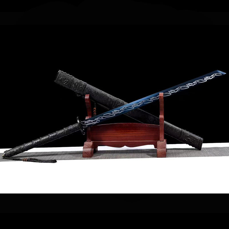 Kangxi War Sword High Manganese Steel One-Piece Sword