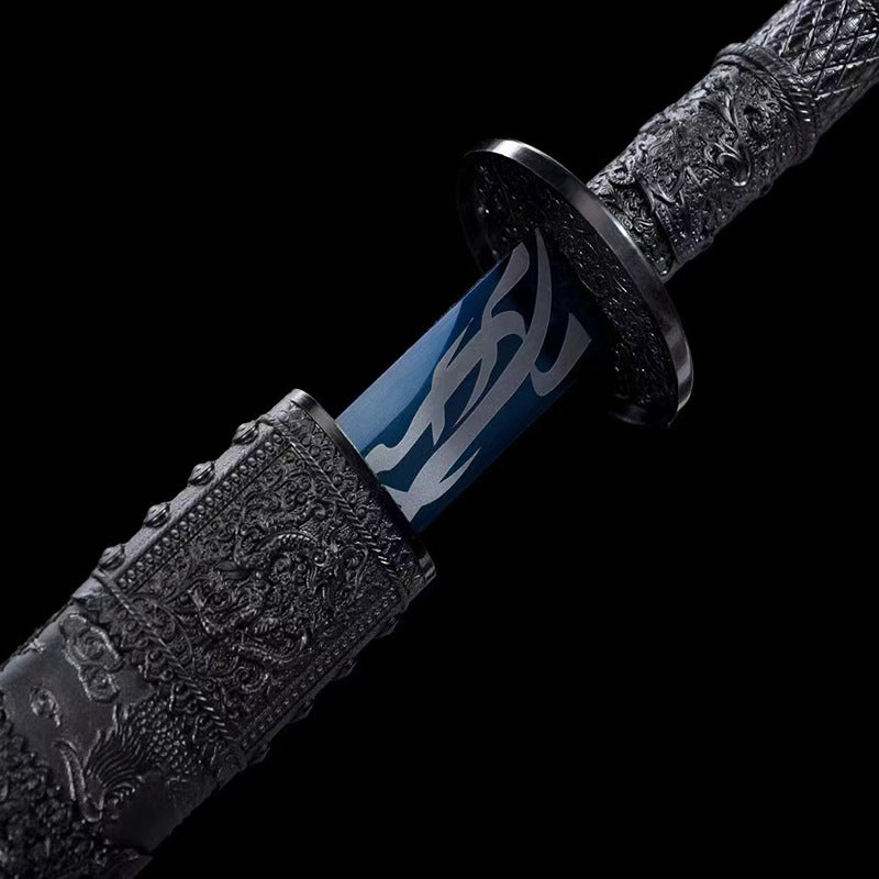 Kangxi War Sword High Manganese Steel One-Piece Sword - Image 2