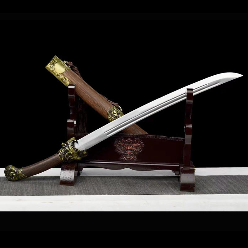 Xiuchundao Qingwa Dao Integrated Manganese Steel Short Sword Outdoor Self-Defense Knife Weapon