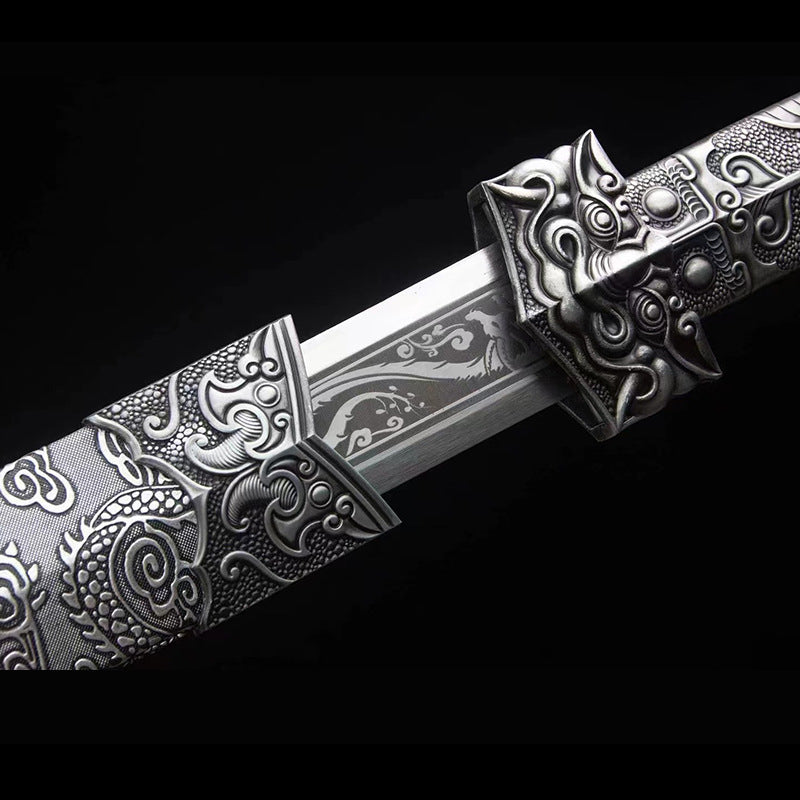 Han Sword: Hand-Forged Ice Soul Long Sword, Outdoor Hard Sword - Image 3
