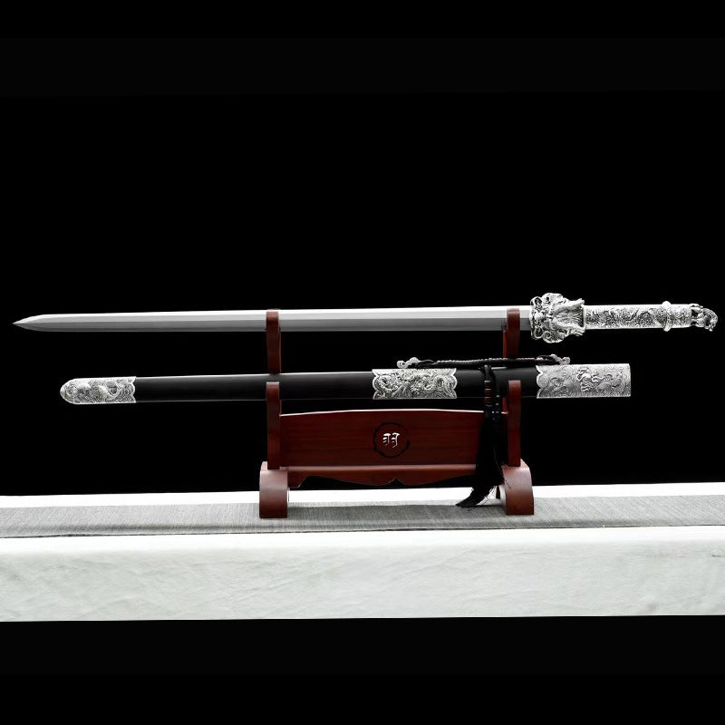 Longquan Dragon King Sword - High Manganese Steel, Eight-Sided Han Sword, Cold Weapon - Image 4