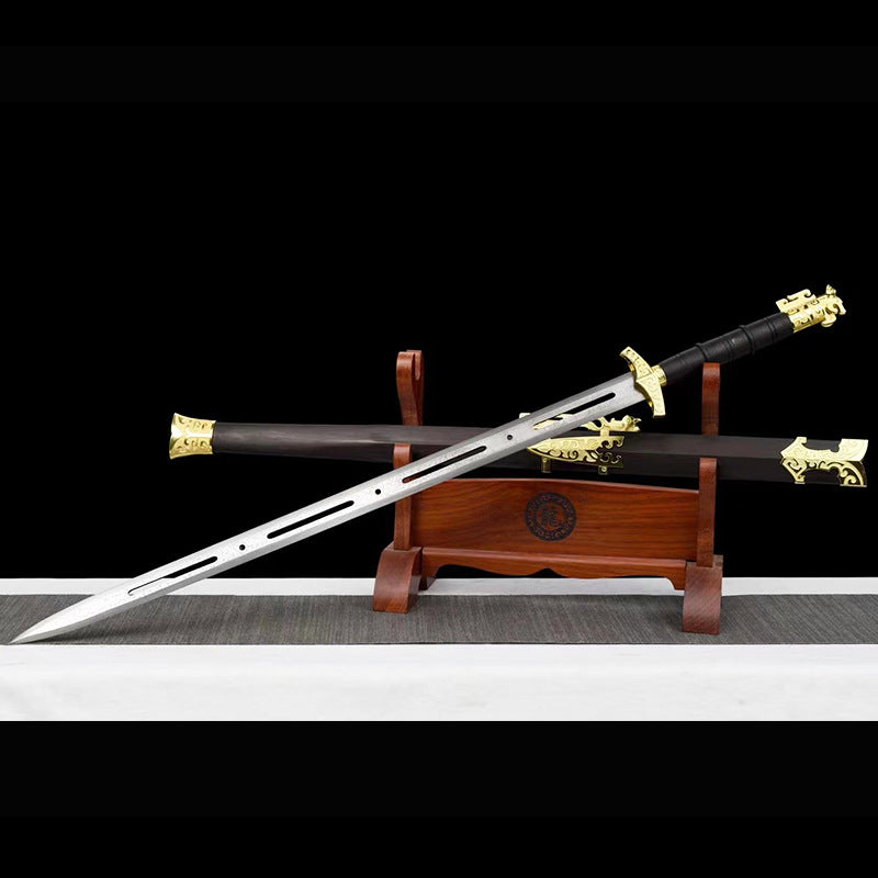 Longquan Town House Sword Han Sword Pattern Steel - One-Piece Sword, Three Kingdoms War Sword, Tang Hengdao Cold Weapon - Image 4