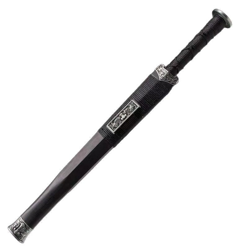 Chilong Xiaohan Sword - Short Sword, Pattern Steel, Red, Outdoor Self-Defense Weapon - Image 5