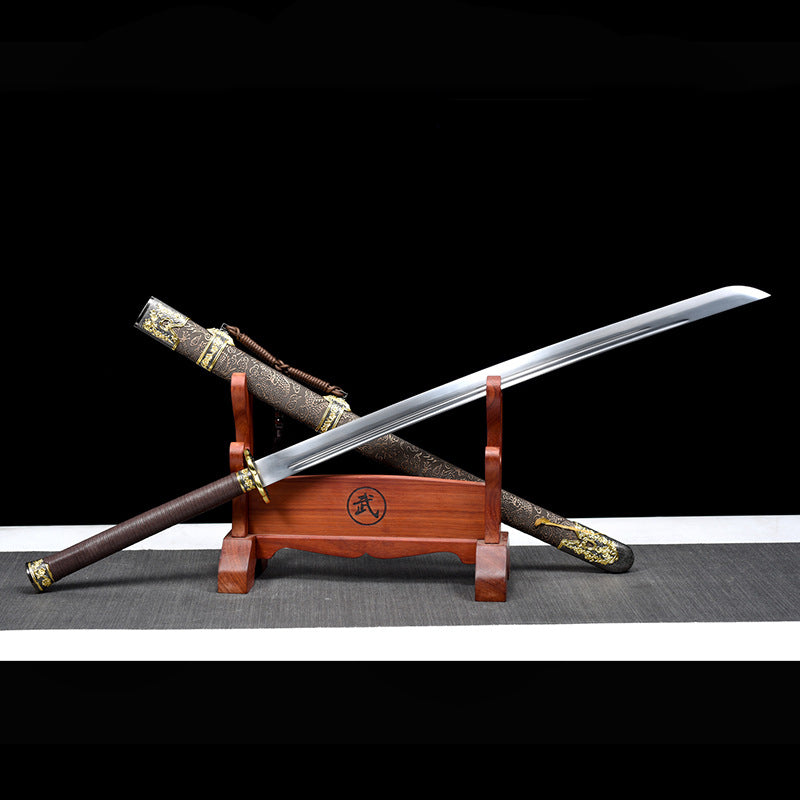 Chinese Miao Dao: Two-Handed Long Knife, Embroidered Spring, Clear Waist, Practice Knife - Image 6