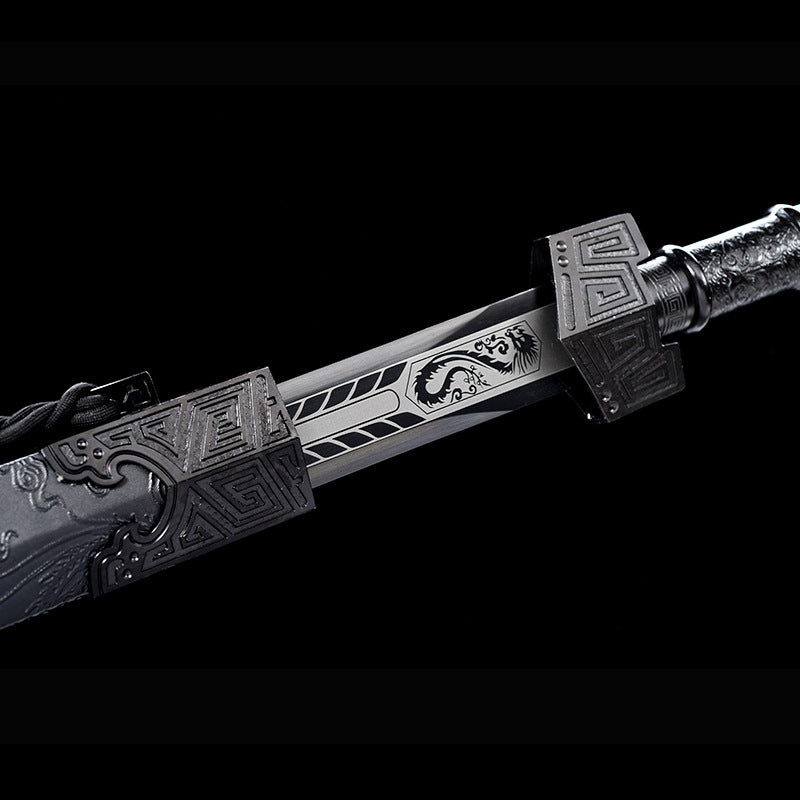 Qin Wang Handmade High Manganese Steel Han Sword - Image 2
