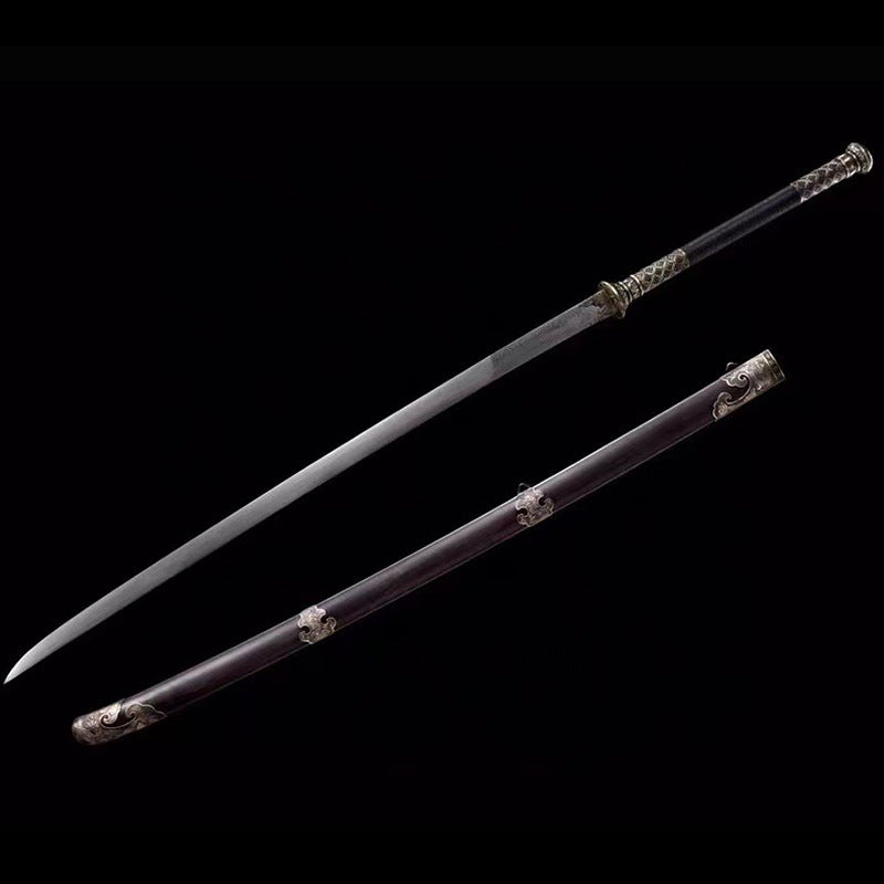 Pattern Steel "Ding Xiu Miao" Two-Handed Sword - Image 6