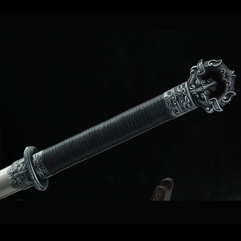 Tang Hengdao Pattern Steel Ring Head Knife - Ornamental - Image 2