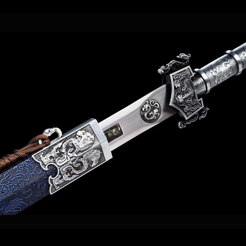 Shenyou Hand-Forged Qin High Manganese Steel Sword, Collection Town House Weapon - Image 2