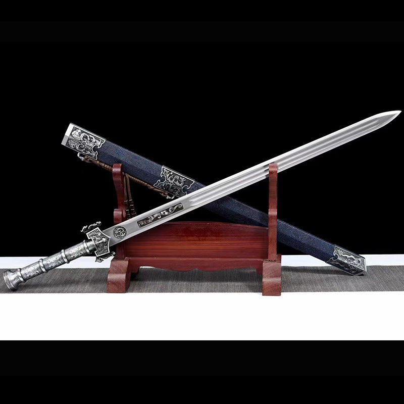 Shenyou Hand-Forged Qin High Manganese Steel Sword, Collection Town House Weapon - Image 6