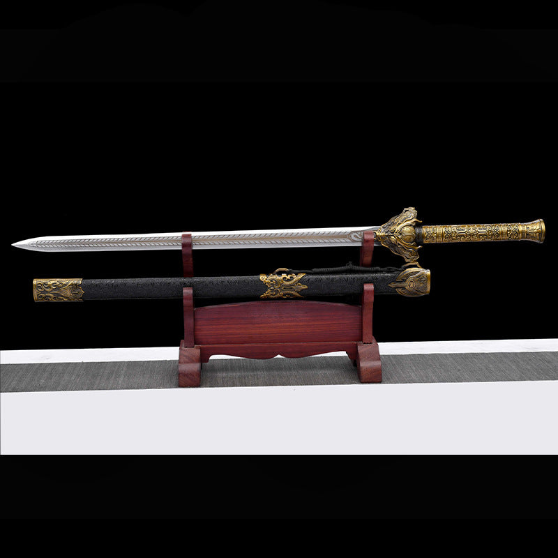 Ink Dragon War Sword - High Manganese Steel Han Wang Sword, Cold Weapon - Image 3