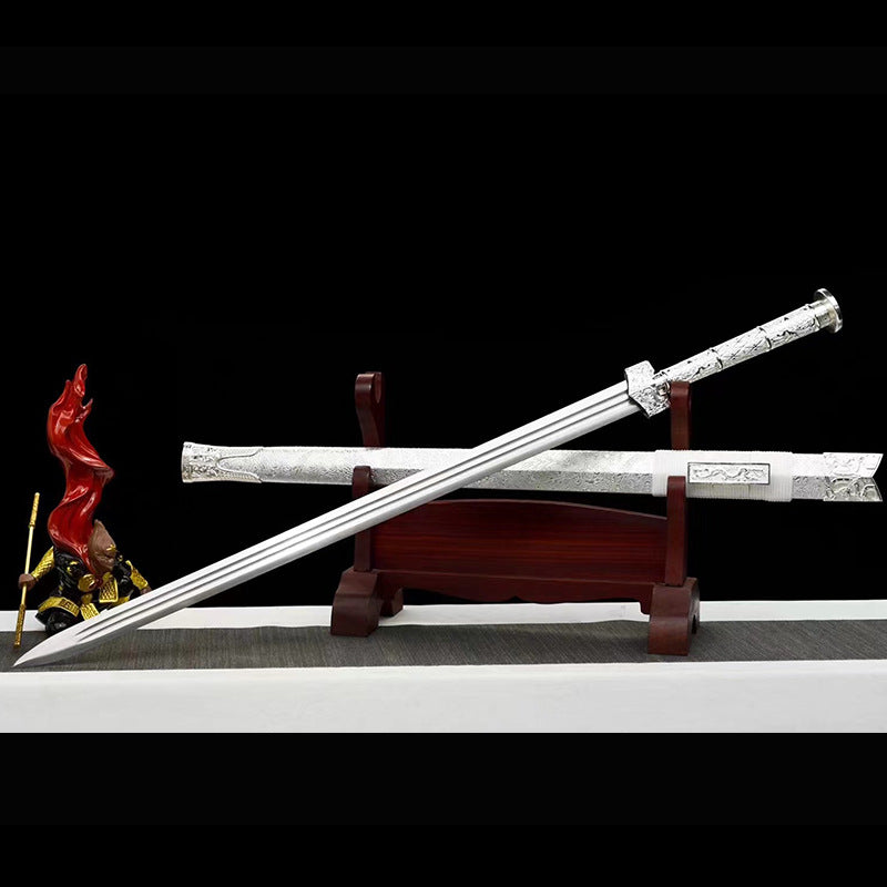 Longquan Eight-Sided Han Sword High Manganese Steel Ice Soul Sword - Image 6