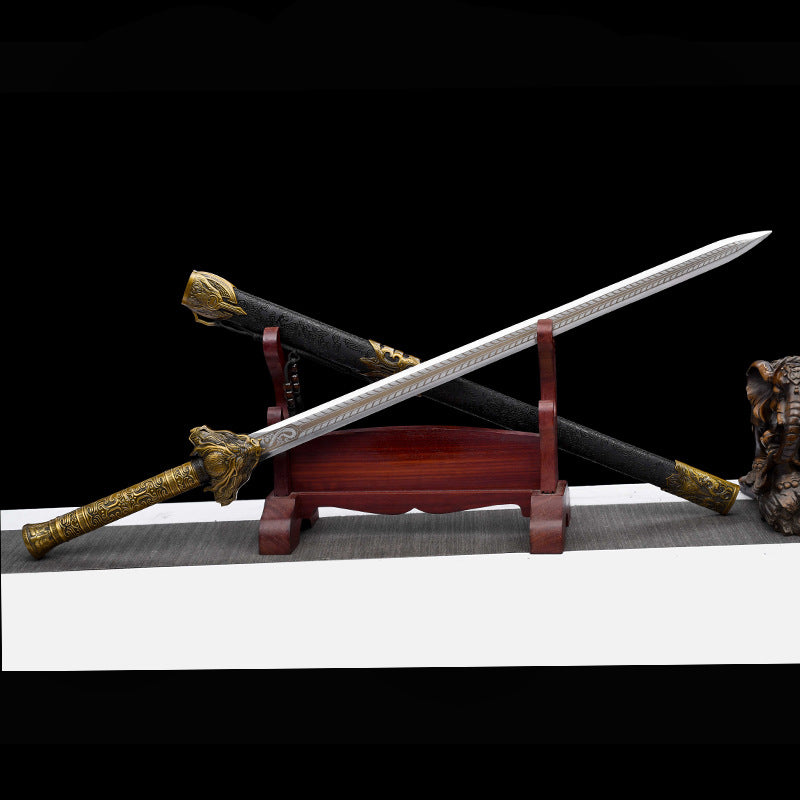 Ink Dragon War Sword - High Manganese Steel Han Wang Sword, Cold Weapon