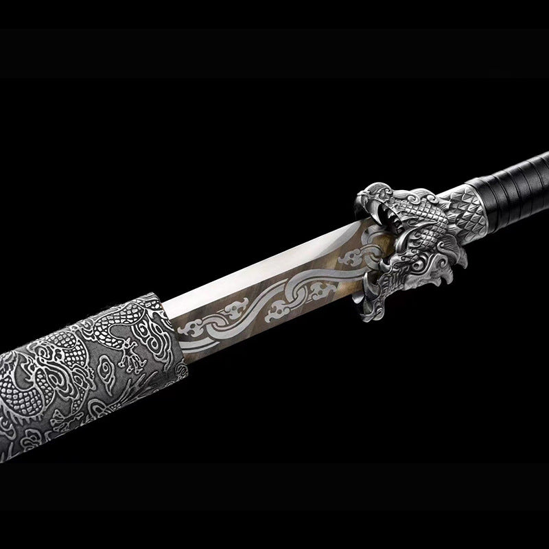 Embroidered Spring Sword: Handmade Longquan Sword with Blade - Image 3