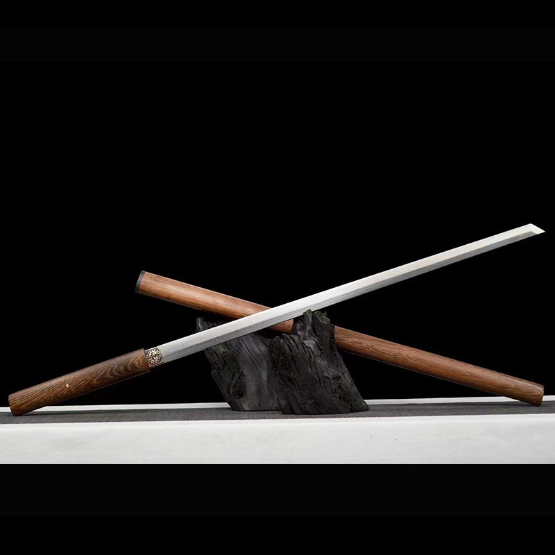 Tang Hengdao Plain Sword: Pattern Steel Self-Defense Weapon - Image 4