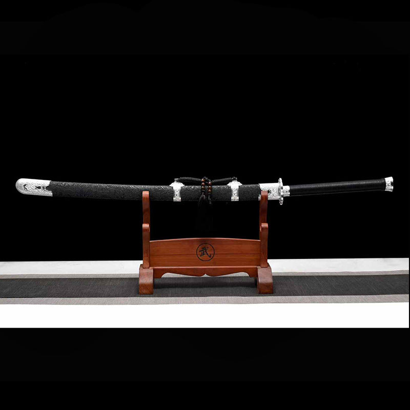 Shicheng Black Dragon Sword - Embroidered Spring, High Manganese Steel - Image 4