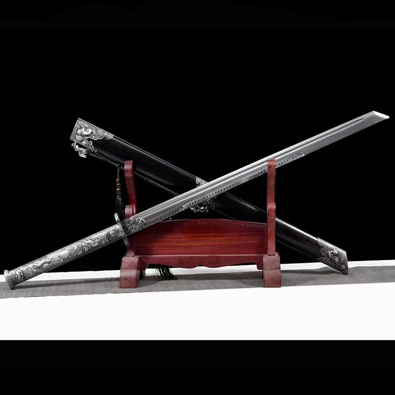 Kirin War Sword - Tang Hengdao One-Piece Sword, Authentic Sword, High Manganese Steel, Embroidered Spring Knife - Image 6