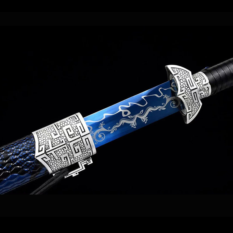 Tang Hengdao Sword, Roasted Blue Manganese Steel - Image 3