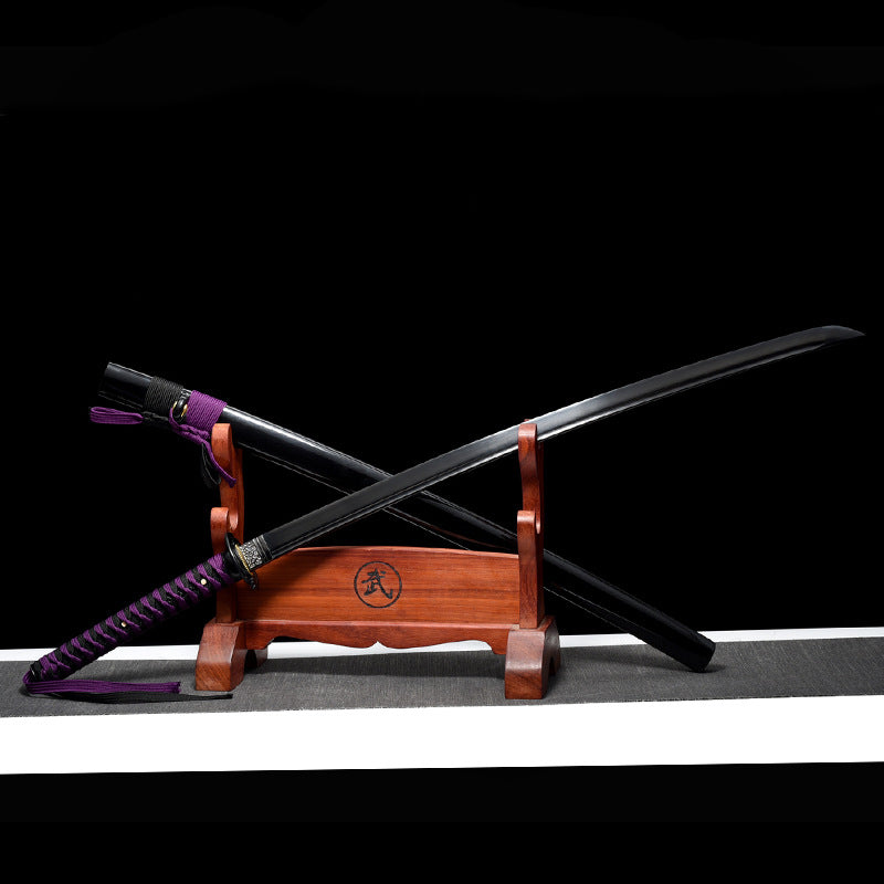 High Manganese Steel One-Piece Forged Japanese Command Sword by - Image 6