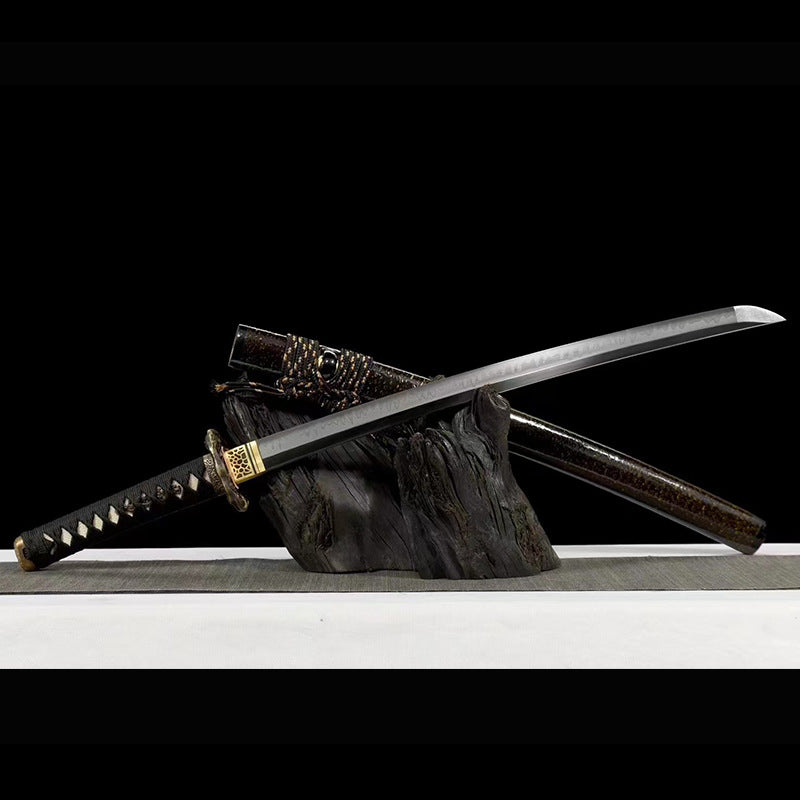 T10 Steel Burnt Blade - Japanese Command Knife, Outdoor Cold Weapon, Cross-Border Wholesale - Image 6