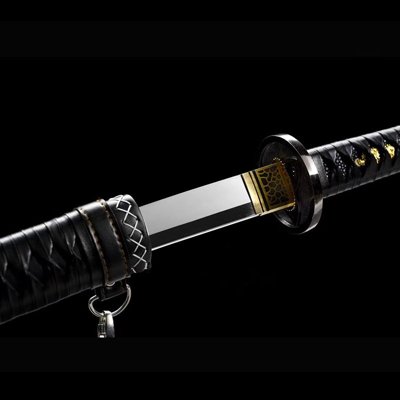 Handmade Japanese-Style Sword - High Manganese Steel, - Image 3