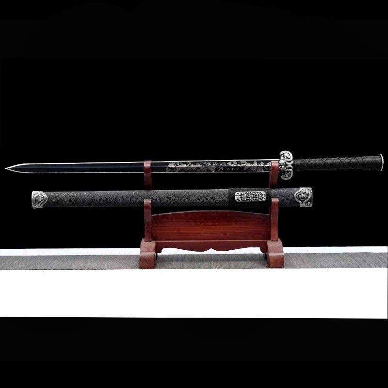 Hand-Forged High Manganese Steel Tang Hengdao Long Sword - Cold Weapon Collection Gift - Image 3