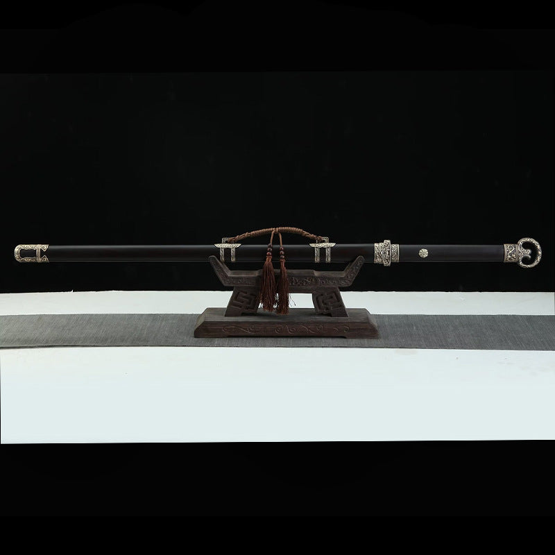 Tang Hengdao Pattern Steel Sword Long Ring Head Sword - Image 4