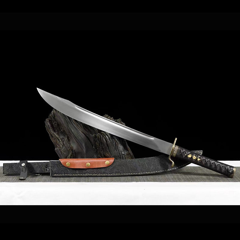 Longquan City Sword Oxtail Knife Integrated Sword Manganese Steel Outdoor Combat Knife - Image 6
