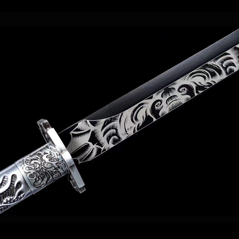 Tang Hengdao Embroidered Spring Knife - Outdoor Self-Defense Sword - Image 3