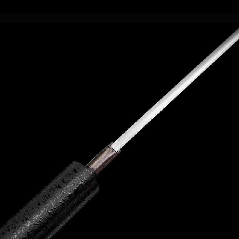 Plain Manganese Steel Integrated Knife: Outdoor Self-Defense Straight Knife - Image 3