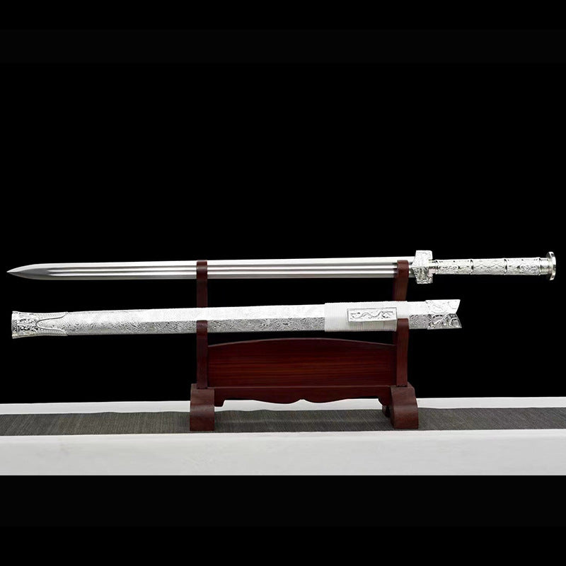 Longquan Eight-Sided Han Sword High Manganese Steel Ice Soul Sword - Image 4
