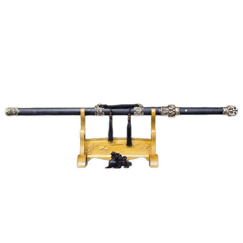 Tang Hengdao Pattern Steel One-Piece Forged Pure Copper Tang Sword Embroidered Spring Knife Outdoor Sword Collection Knife Weapon - Image 5