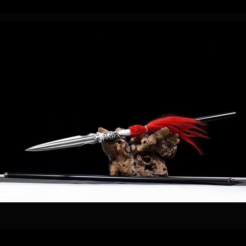 Zhao Yun Gun - Outdoor Self-Defense Spear, Pattern Steel Forged, - Image 2